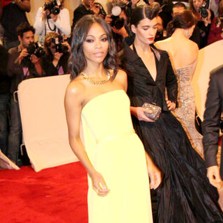 Zoe Saldana in Alexander McQueen: Savage Beauty Costume Institute Gala
