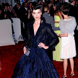 Crystal Renn in Alexander McQueen: Savage Beauty Costume Institute Gala