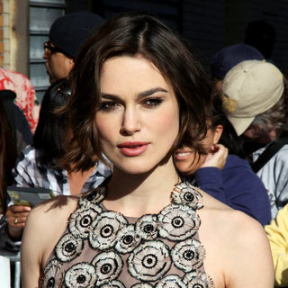 Keira Knightley in Keira Knightley Outside The Comedy Central Studios for 'The Daily Show with Jon Stewart'