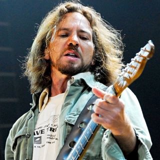 Eddie Vedder in Pearl Jam Performing at The Forum