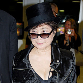 Yoko Ono in Vernissage of the Exhibition "Nochnichtmehr"