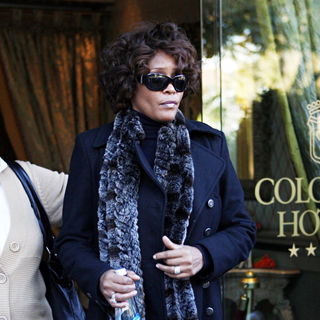 Whitney Houston leaving her hotel on her way to the airport - wenn8161423