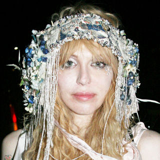 Courtney Love in The Milan Fashion Week - Roberto Cavalli - Front Row