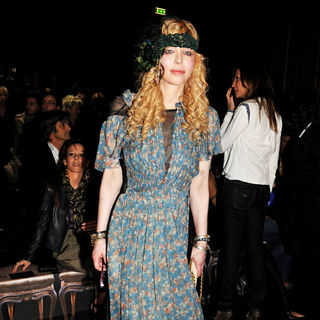 Courtney Love in The Milan Fashion Week - Roberto Cavalli - Front Row
