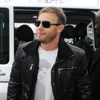 Gary Barlow in Gary Barlow of Take That Arriving at Schoenefeld Airport