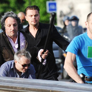 Leonardo DiCaprio in Leonardo DiCaprio on The Bridge Alexandre III for A Scene of Chinese Publicity Film