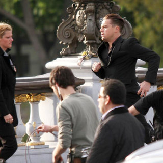 Leonardo DiCaprio in Leonardo DiCaprio on The Bridge Alexandre III for A Scene of Chinese Publicity Film
