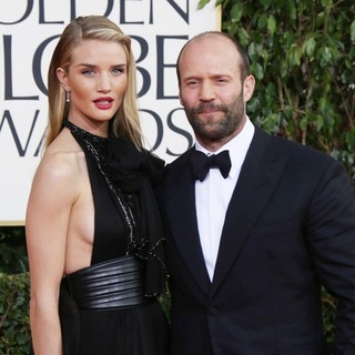 Rosie Huntington-Whiteley, Jason Statham in 70th Annual Golden Globe Awards - Arrivals