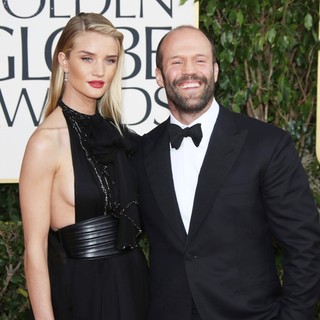 Rosie Huntington-Whiteley, Jason Statham in 70th Annual Golden Globe Awards - Arrivals