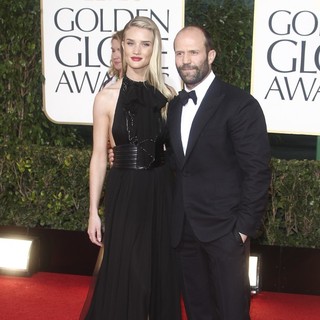 Rosie Huntington-Whiteley, Jason Statham in 70th Annual Golden Globe Awards - Arrivals