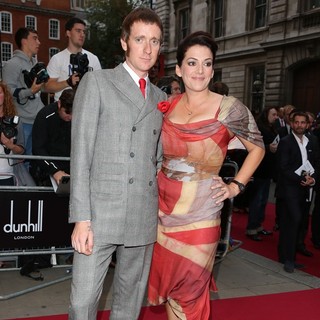 Bradley Wiggins, Catherine Wiggins in The GQ Men of The Year Awards 2012 - Arrivals