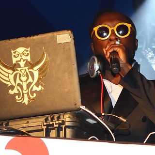 will.i.am in will.i.am Serving as DJ During A Set at The EF Summeranza Student Exchange Event