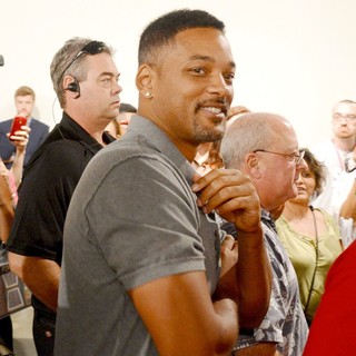 Will Smith Spotted with His Son During A Presentation at Art Basel Miami Beach 2012
