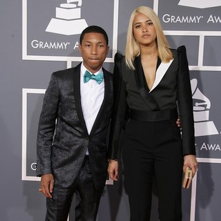 Pharrell Williams in 55th Annual GRAMMY Awards - Arrivals - williams-lasichanh-55th-annual-grammy-awards-01