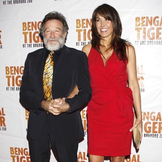 Robin Williams, Susan Schneider in Opening Night After Party for The Broadway Production of Bengal Tiger at The Baghdad Zoo