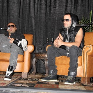Wisin & Yandel in Marc Ecko and Wisin Yandel Press Conference at The Foundation Room