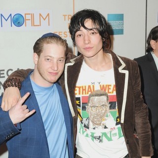 Israel Wolfson, Ezra Miller in 9th Annual Tribeca Film Festival - Premiere of Beware the Gonzo - Arrivals