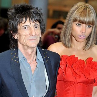 Ronnie Wood, Ana Araujo in Larry Crowne UK Premiere - Arrivals