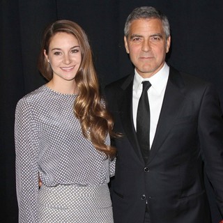 Shailene Woodley, George Clooney in The 23rd Annual Palm Springs International Film Festival Awards Gala - Press Room