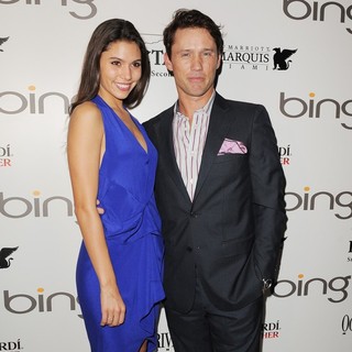 Michelle Woods, Jeffrey Donovan in The Ocean Drive Magazine 18th Anniversary Party Presented by Bing