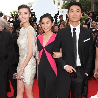 Qi Xi, Chang Fangyuan, Zhu Yawen in Rust and Bone Premiere - During The 65th Annual Cannes Film Festival