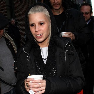 Yo-Landi Vi$$er, Die Antwoord in Celebrities Outside of The Ed Sullivan Theater for The Late Show with David Letterman