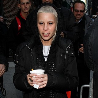Yo-Landi Vi$$er, Die Antwoord in Celebrities Outside of The Ed Sullivan Theater for The Late Show with David Letterman