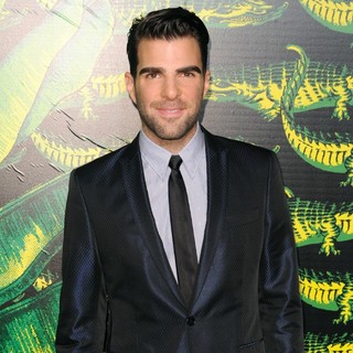 Zachary Quinto in Versace for H and M Fashion Show and Party