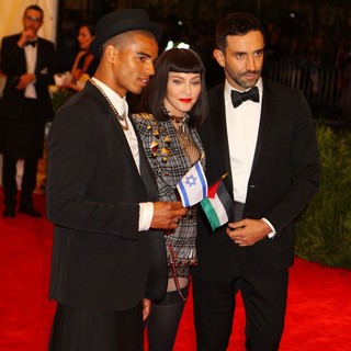 Brahim Zaibat, Madonna, Riccardo Tisci in PUNK: Chaos to Couture Costume Institute Gala