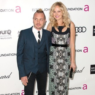 Malin Akerman in The 20th Annual Elton John AIDS Foundation's Oscar Viewing Party - Arrivals - zincone-akerman-20th-annual-elton-john-aids-foundation-01