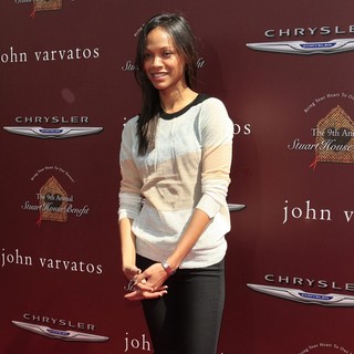Zoe Saldana in The 9th Annual John Varvatos Stuart House Benefit
