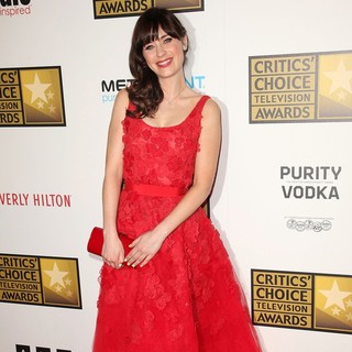 Zooey Deschanel in 2012 Critics' Choice TV Awards - Arrivals