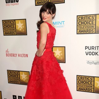 Zooey Deschanel in 2012 Critics' Choice TV Awards - Arrivals