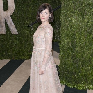 Zooey Deschanel in 2013 Vanity Fair Oscar Party - Arrivals