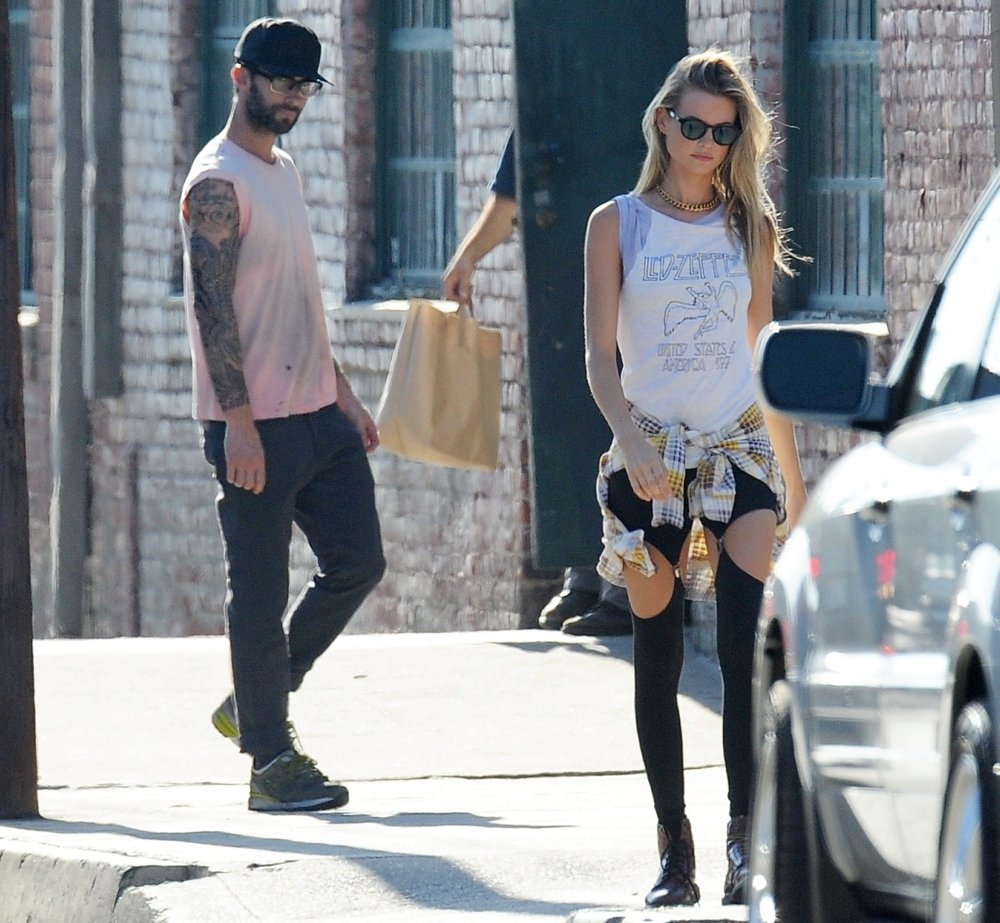 Behati Prinsloo Picture 54 On The Set of Maroon 5's Music Video Animals