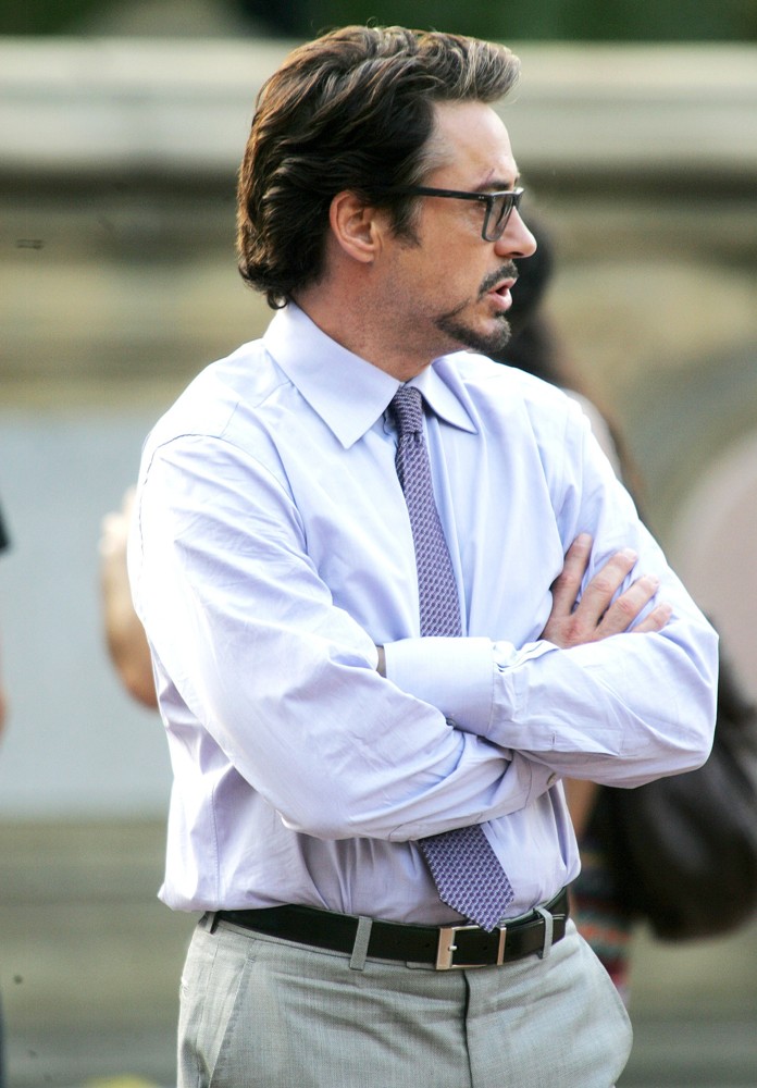 Actors on The Set of The Avengers Shooting on Location in Manhattan