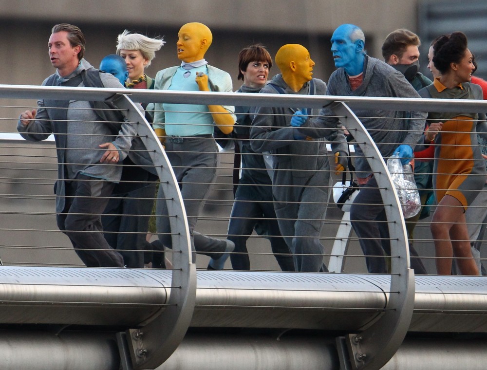 Cast and Crew Shoot Scenes for The Movie Guardians of the Galaxy