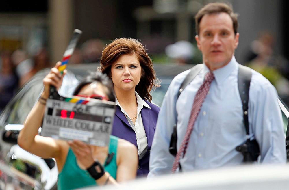 Filming on The Set of White Collar
