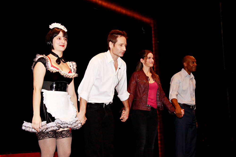 Tracee Chimo, David Duchovny, Amanda Peet, John Earl Jelks