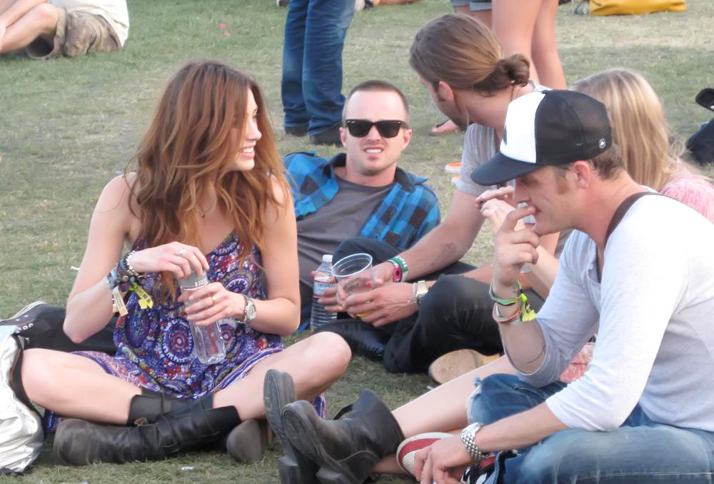 Aaron Paul Celebrities at The 2011 Coachella Valley Music and Arts Festival Aaron Paul Celebrities at The 2011 Coachella Valley Music and Arts Festival