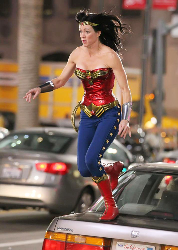  in Filming in Hollywood on The Set of 'Wonder Woman'