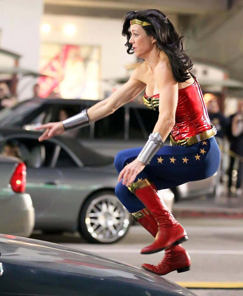  in Filming in Hollywood on The Set of 'Wonder Woman'
