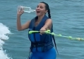 Kim Kardashian Hilariously Wipes Out on Wakeboard While Promoting Kendall Jenner's 818 Tequila