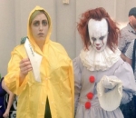 Cosplay of Georgie and Pennywise from Stephen King's 