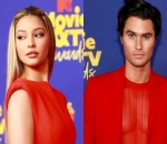 MTV Movie and TV Awards 2021: Madelyn Cline and Chase Stokes Twinning in Red on Red Carpet