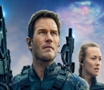 Chris Pratt Deems Yvonne Strahovski 'Super Tough' for Nailing 'The Tomorrow War' Stunt