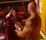 Adele Beaming as She Finally Meets Dwayne Johnson at 2023 Grammys 1 Year After Wishing to See Him