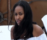 Sasha Obama Rocks Skimpy Outfit During Cigarette Break With Friends