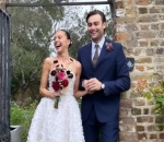 Douglas Booth and Bel Powley Flash Big Smiles at Their London Wedding