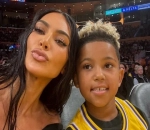 Kim Kardashian's Son Saint Rocks Blonde Hair During Birthday Outing
